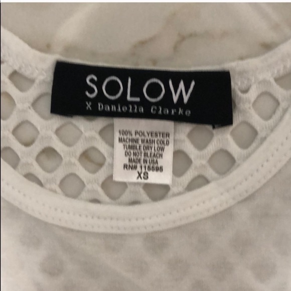 NWOT SOLOW Fishnet Mesh Tank - Picture 5 of 5